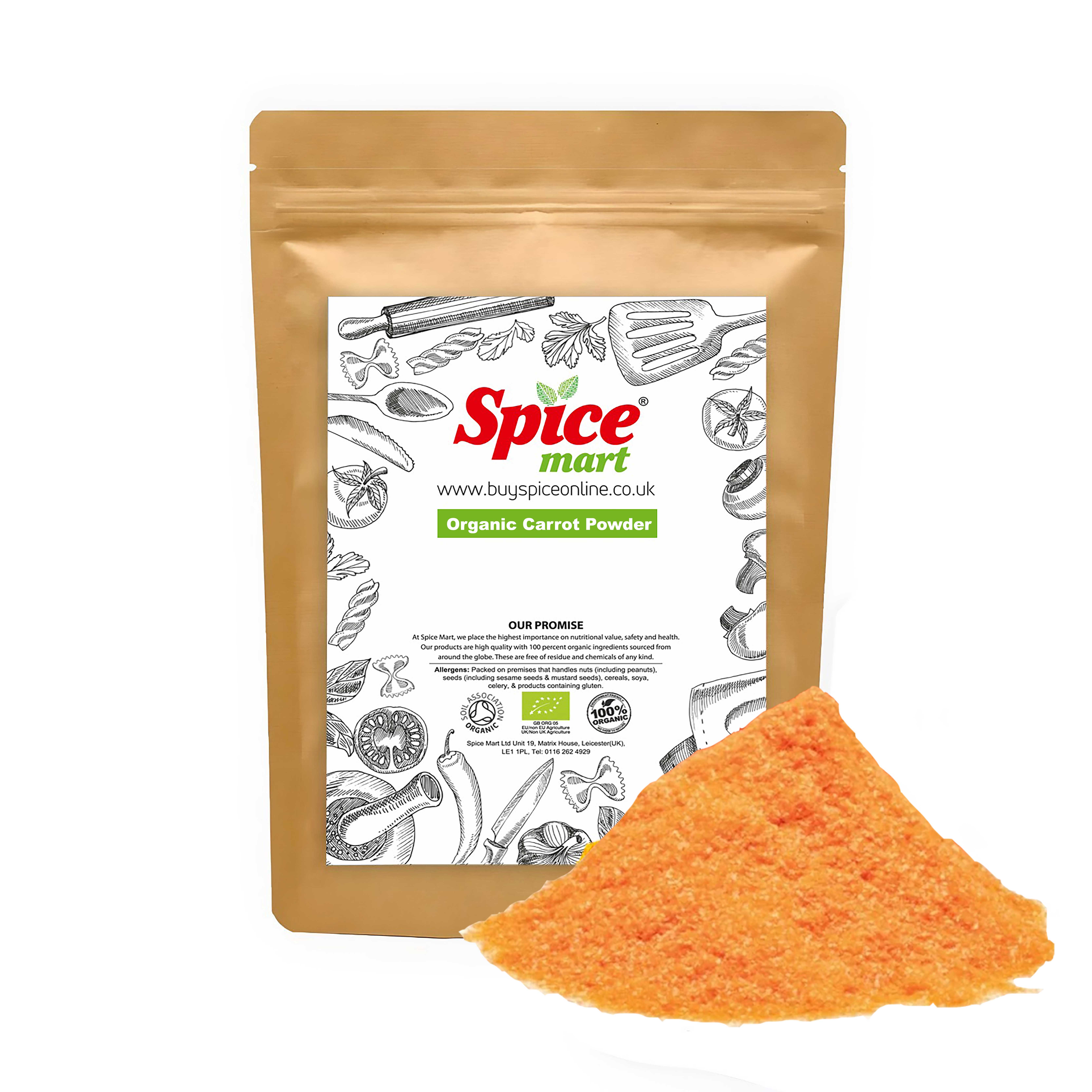 Organic Carrot Powder 100g