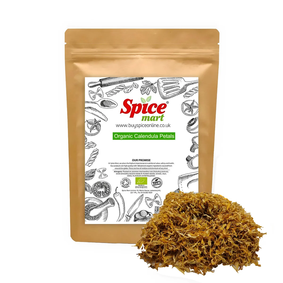Organic Calendula Petals 500g