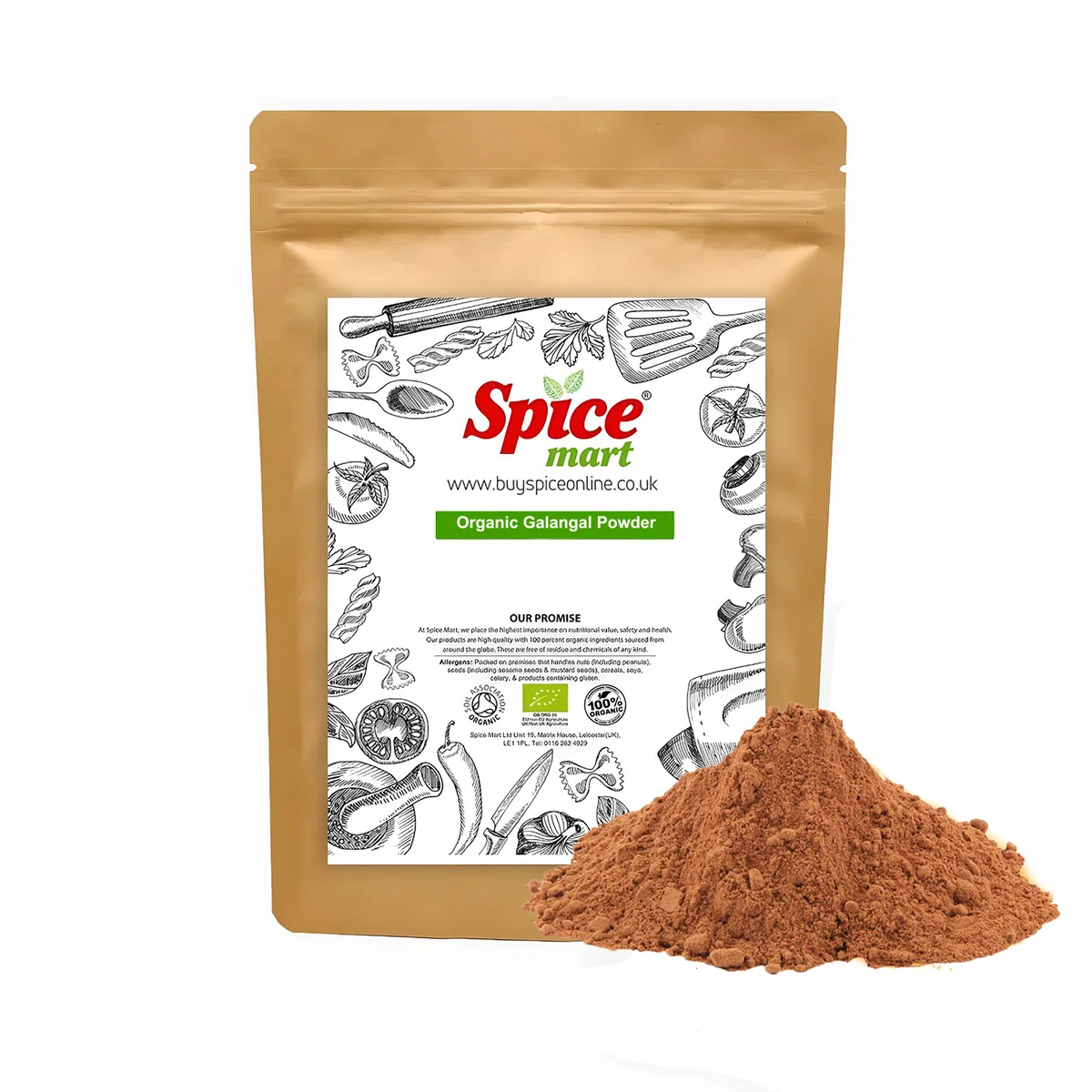 Organic Galangal Powder 50g