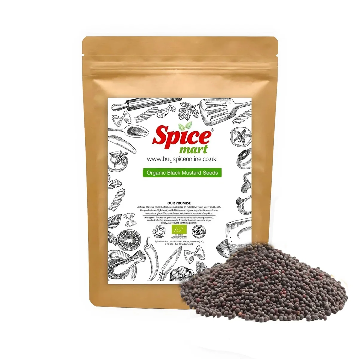 Organic Mustard Seed Brown 500g
