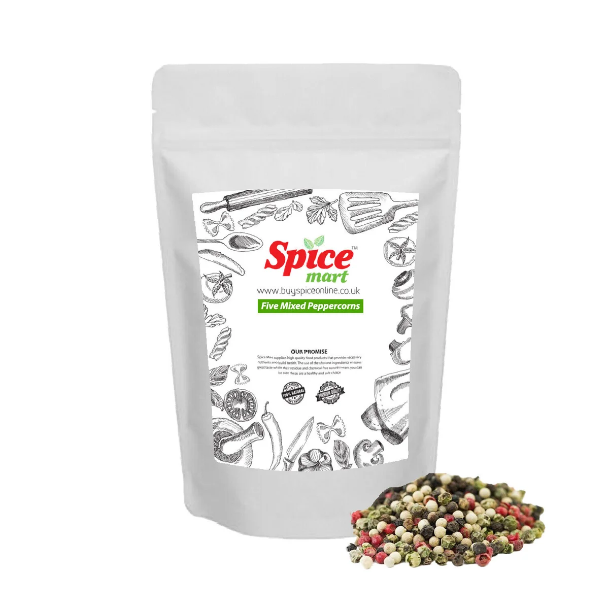 5 Mixed Peppercorns 50g