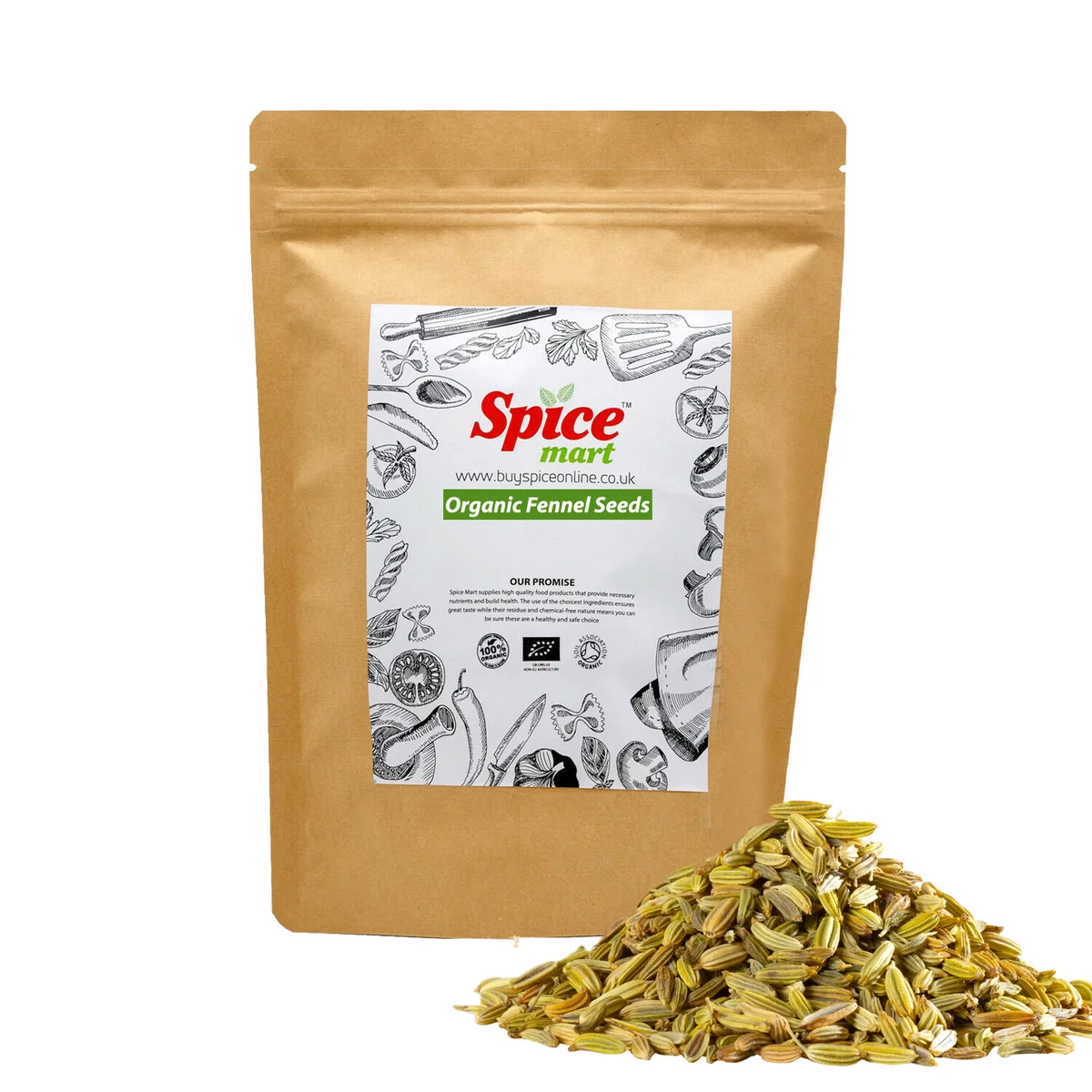 Organic Fennel Seed 500g