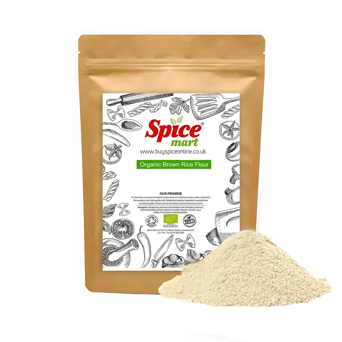 Organic Brown Rice Flour 5kg