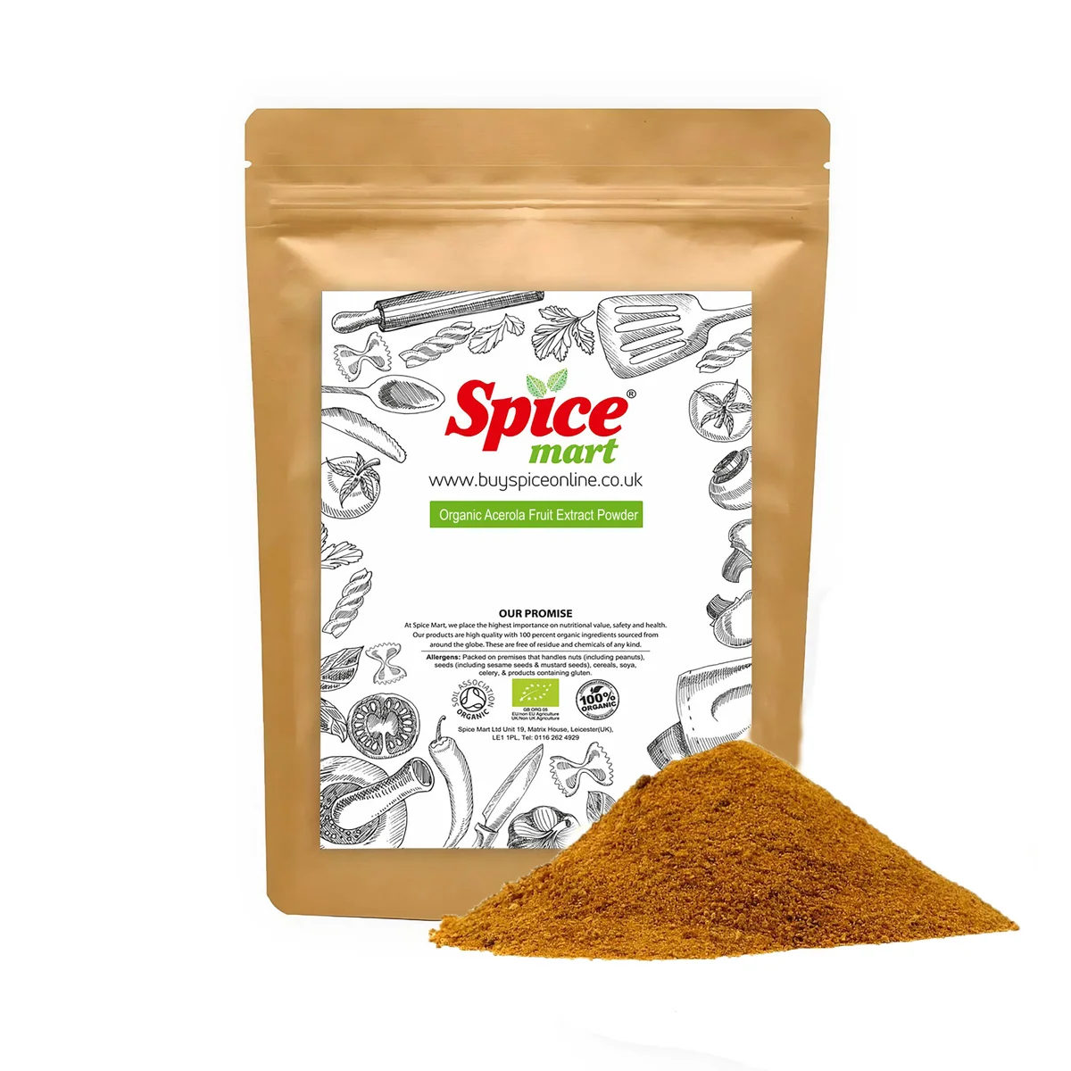 Organic Acerola Fruit Extract Powder 100g