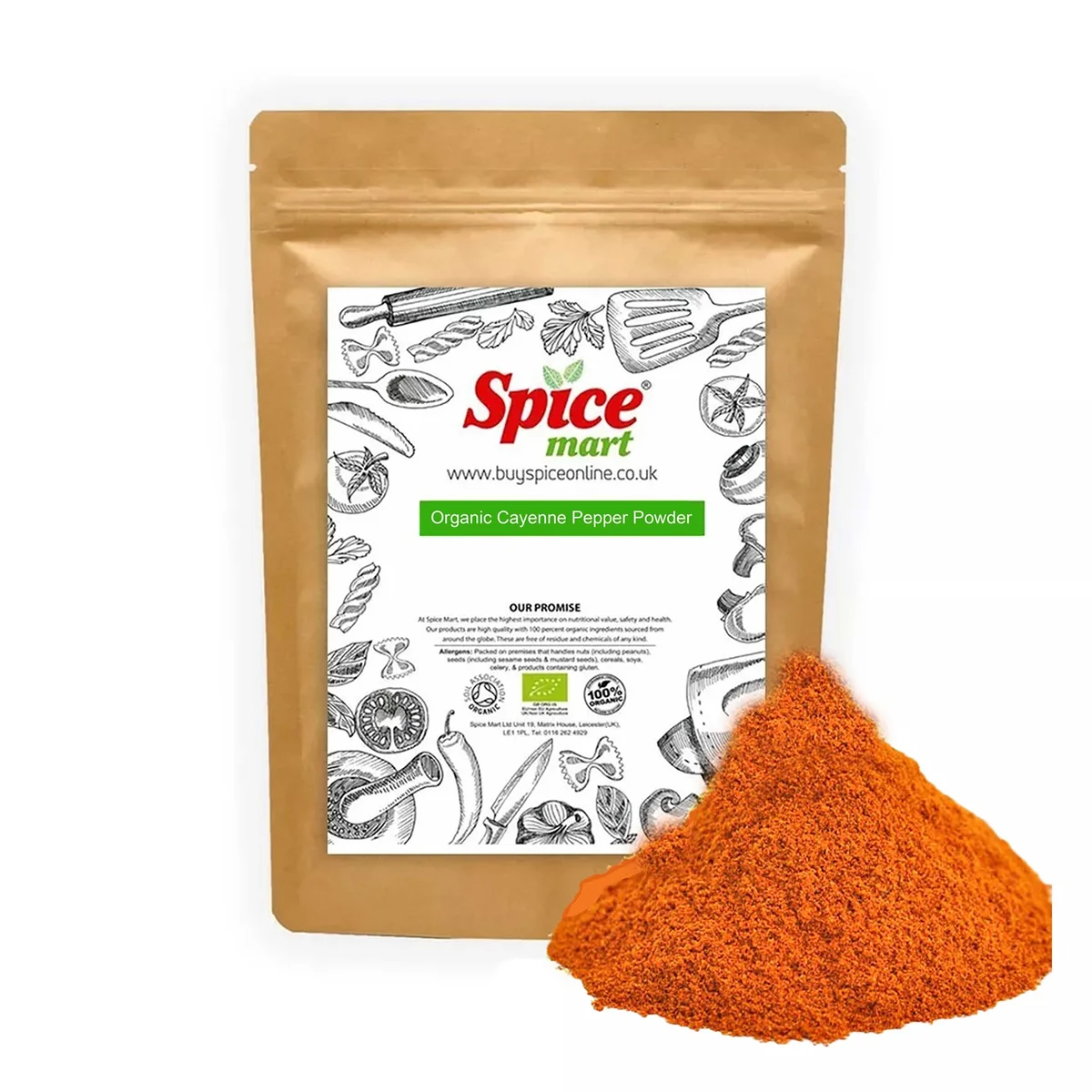 Organic Cayenne Pepper Powder 1kg