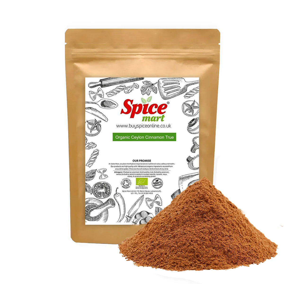 Organic Ceylon Cinnamon True Powder 500g