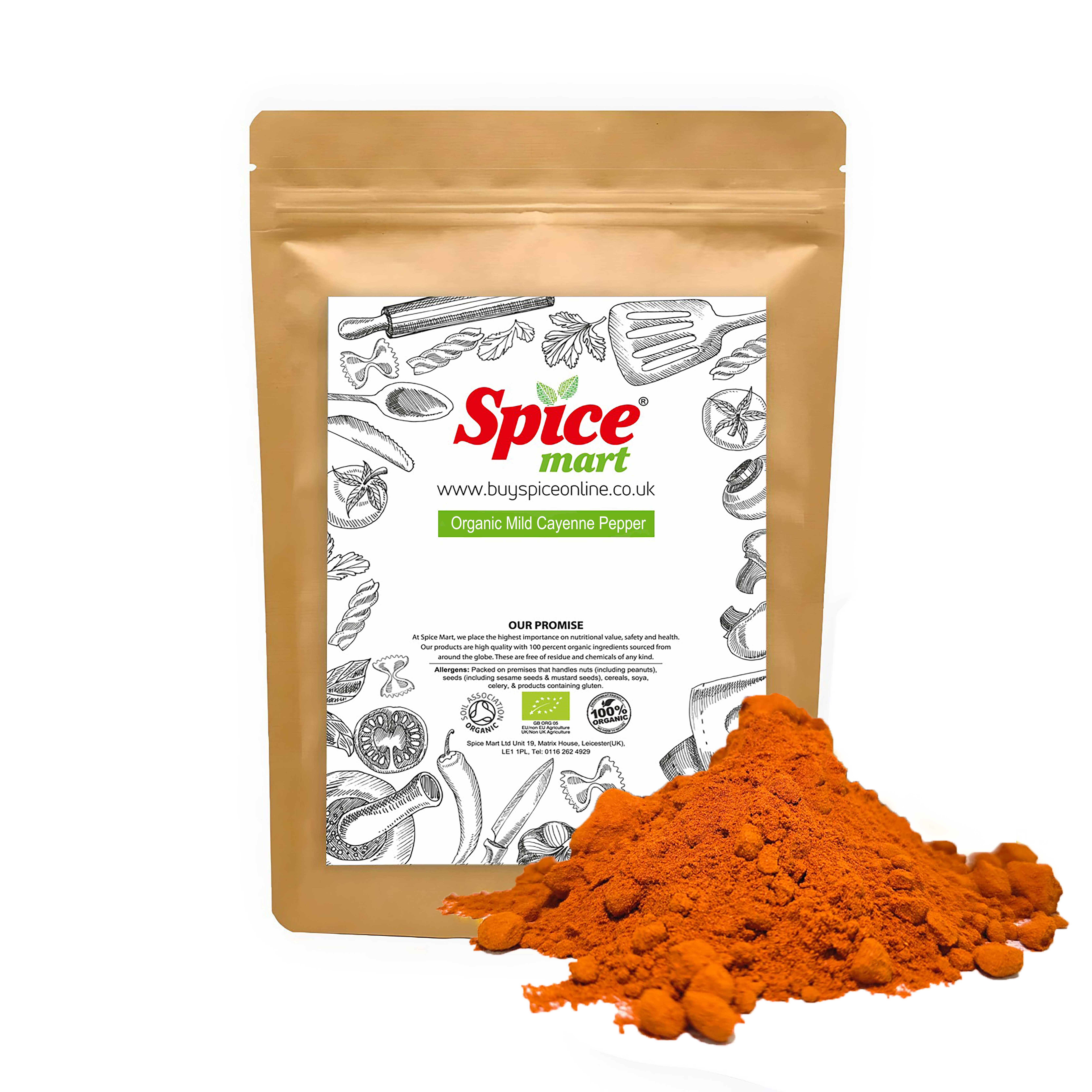 Organic Mild Cayenne Pepper Powder 2kg