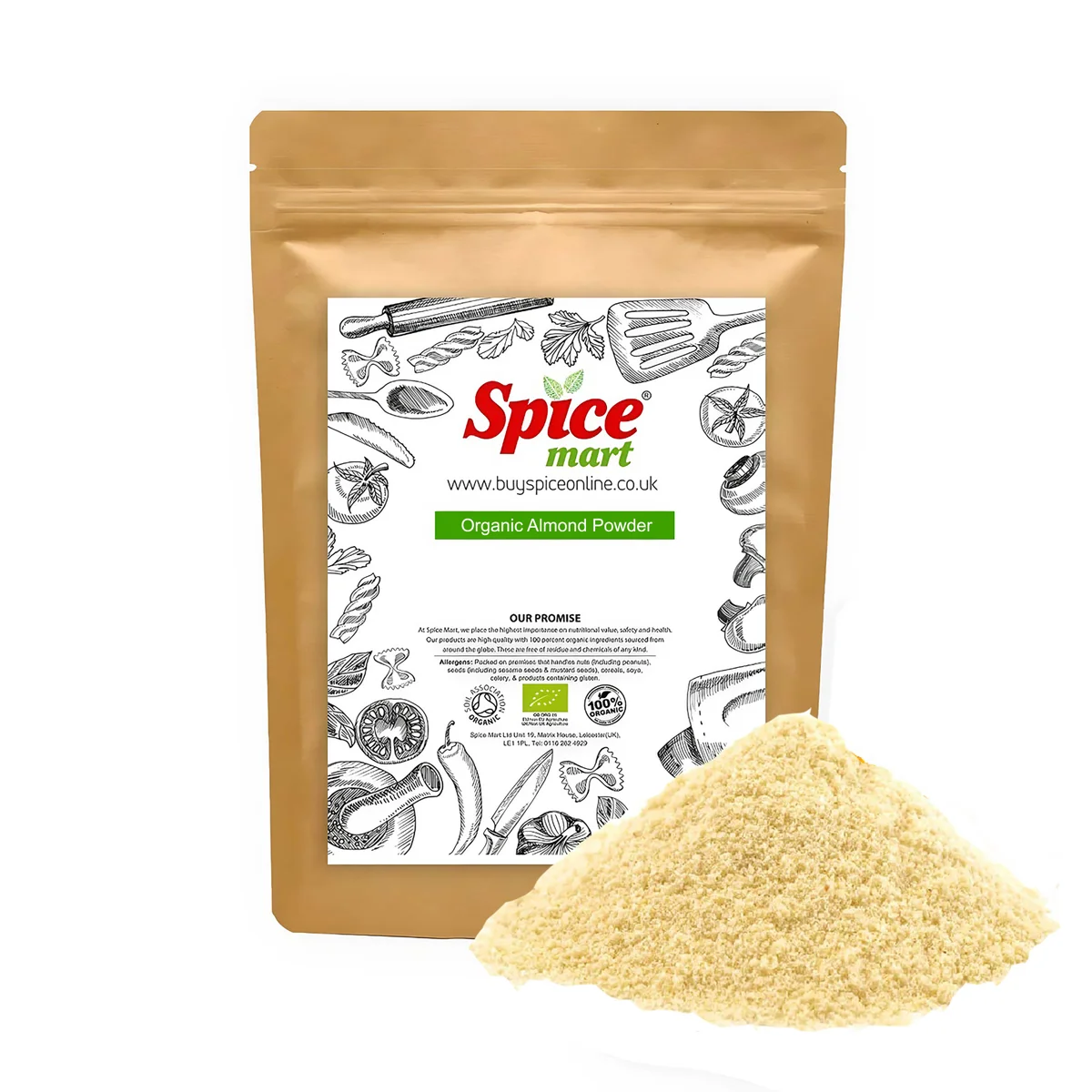 Organic Almond Ground 50g