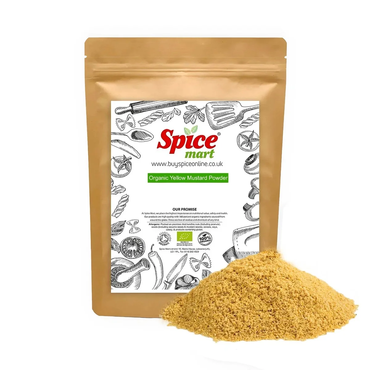 Organic Yellow Mustard Powder 50g