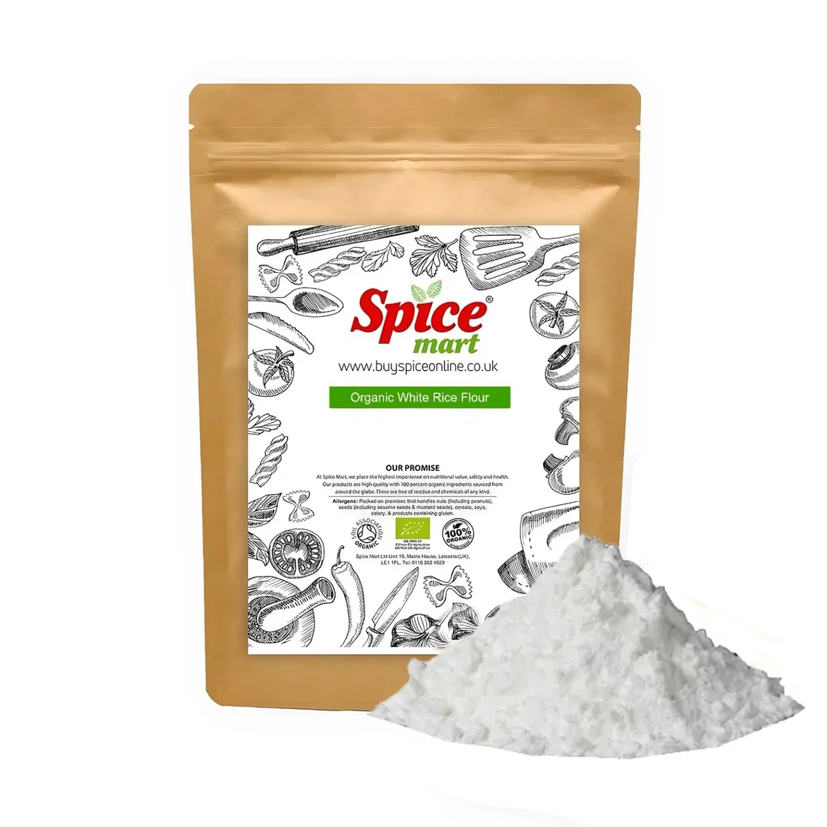 Organic White Rice Flour 250g