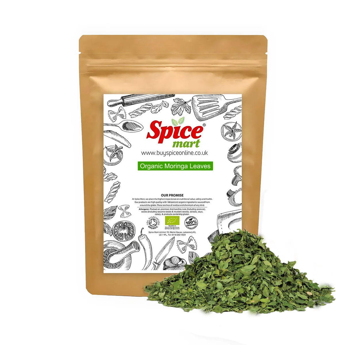 Organic Moringa Leaves 100g