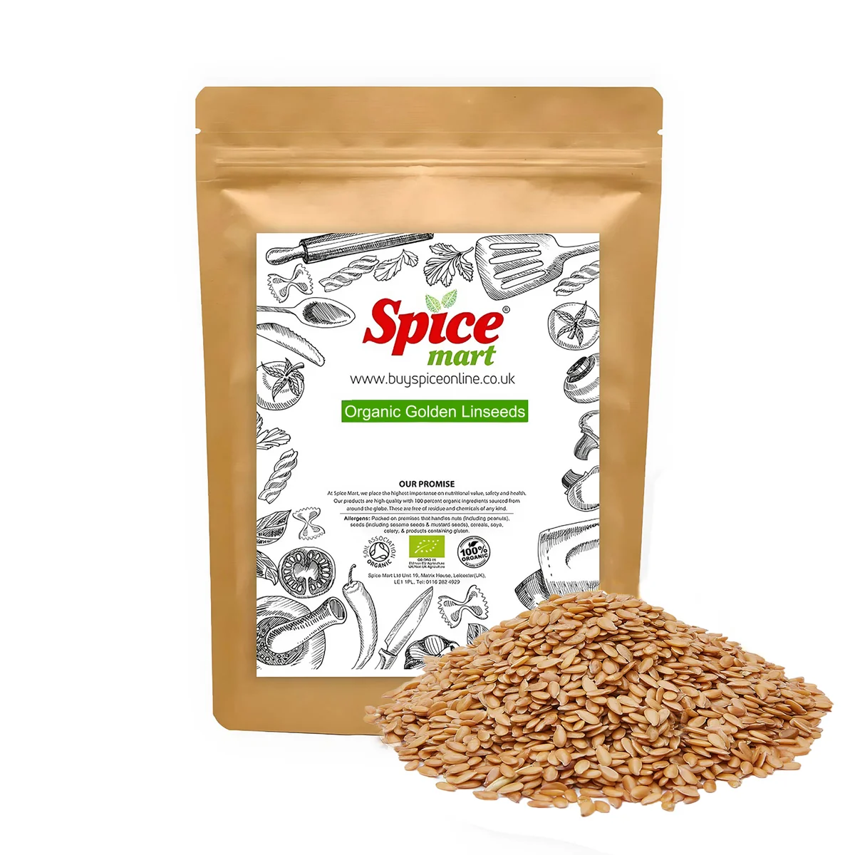 Organic Golden Linseed 500g