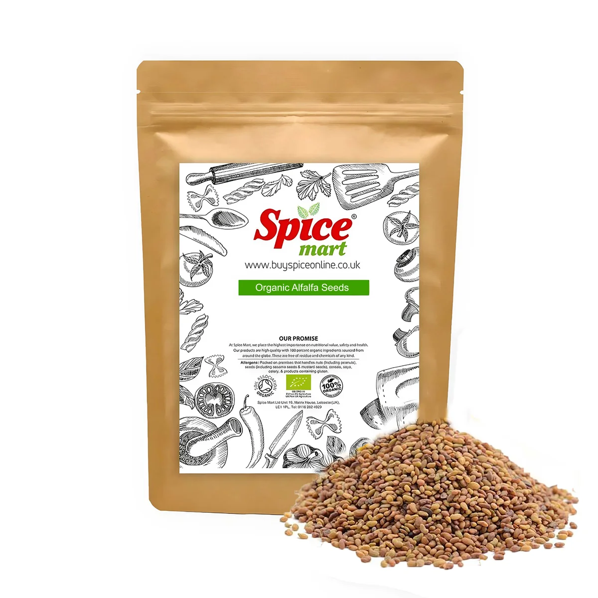 Organic Alfalfa Seeds 50g
