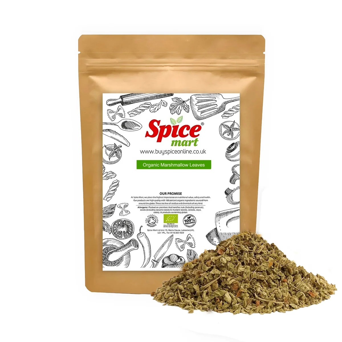 Organic Marshmallow Leaves 250g