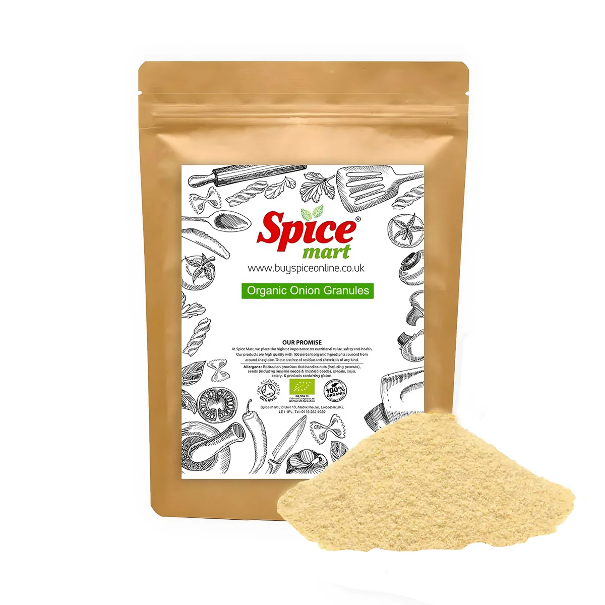 Organic Onion Granules 1kg