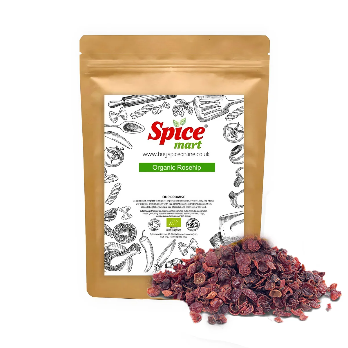 Organic Rosehip 500g