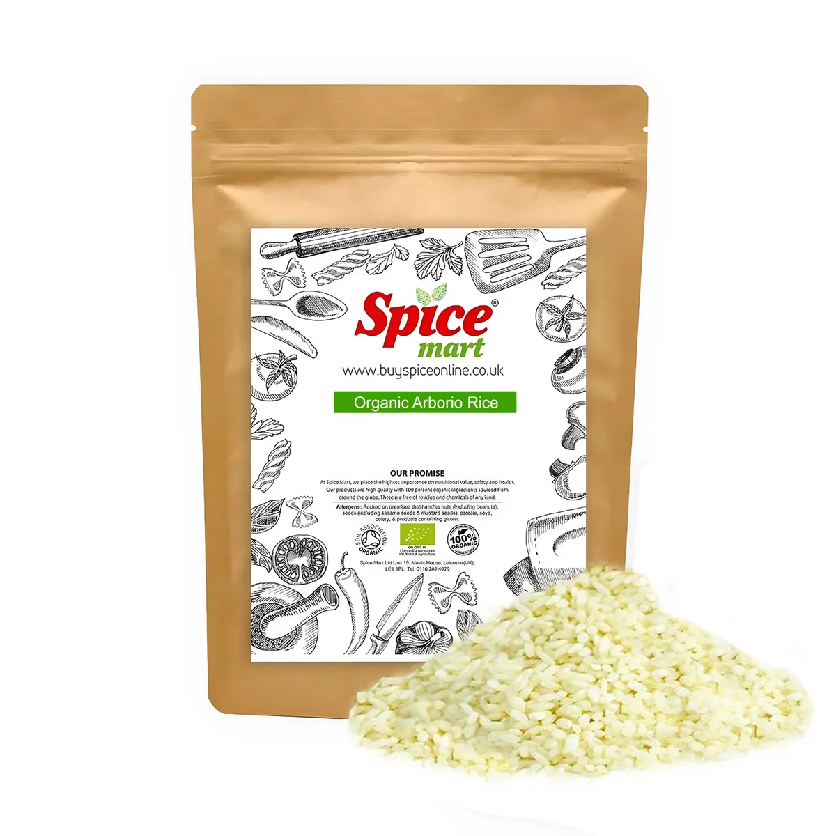 Organic Arborio White Rice 1kg