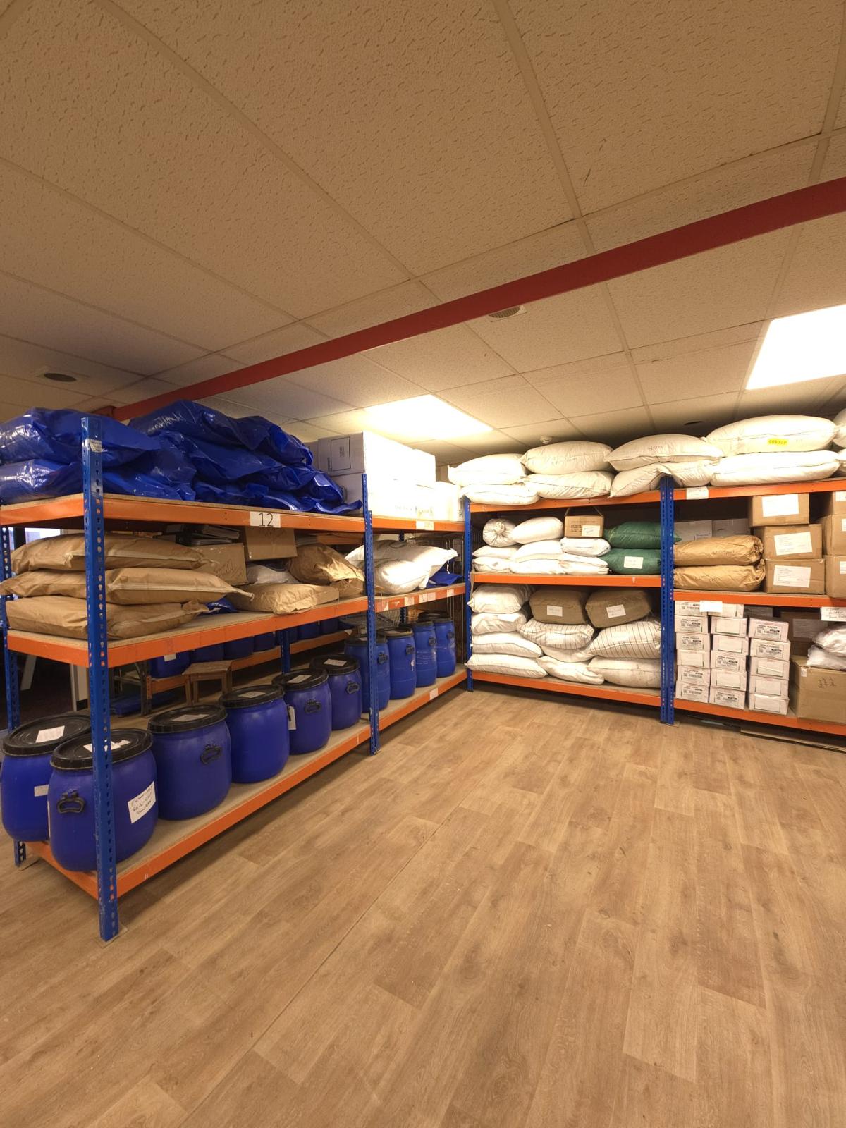 Bulk ingredient storage at Spice Mart&rsquo;s Leicester warehouse